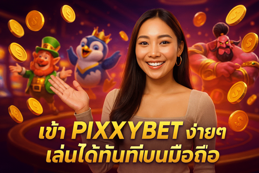 เข้า PIXXYBET ง่ายๆ เล่นได้ทันทีบนมือถือ