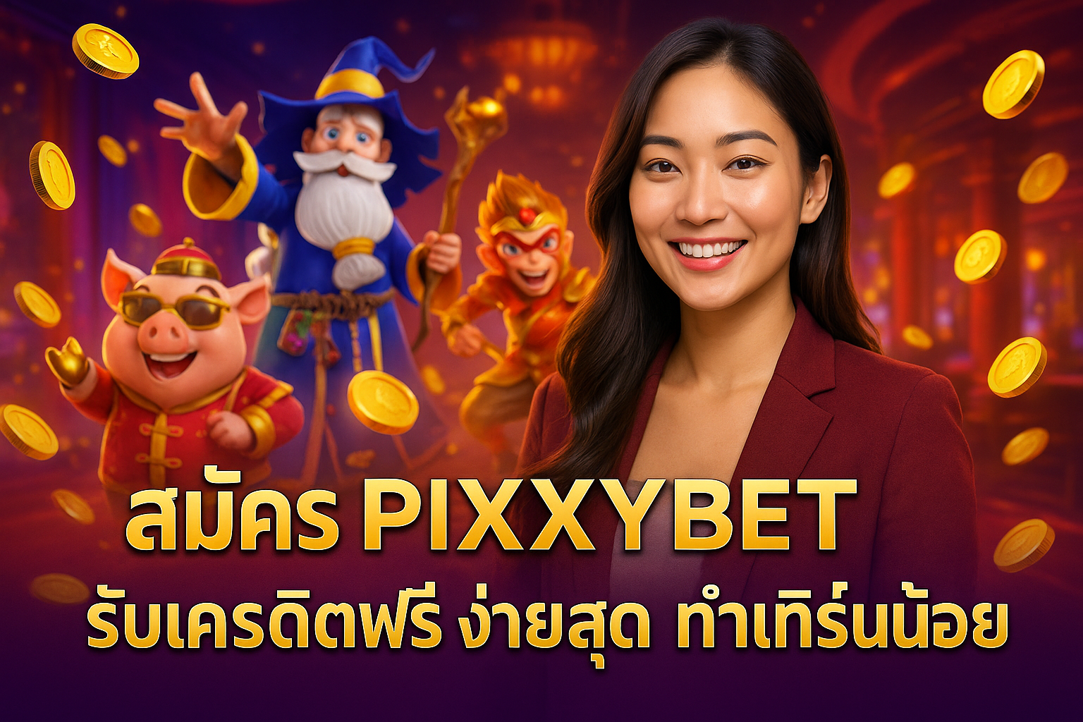 สมัครรับเครดิตฟรีที่ PIXXYBET ทำเทิร์นน้อย
