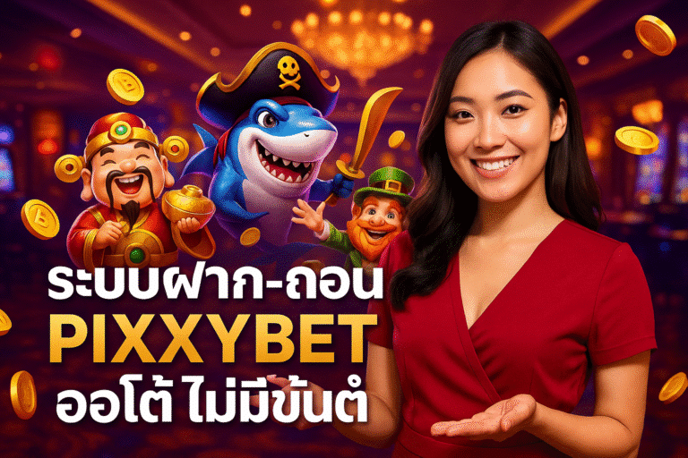 ระบบฝาก-ถอน PIXXYBET ออโต้ ไม่มีขั้นต่ำ