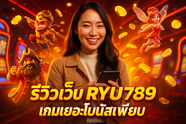 รีวิวเว็บ RYU789 เกมเยอะโบนัสเพียบ